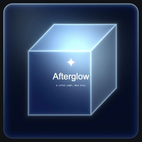 Frosted cube square card treatment