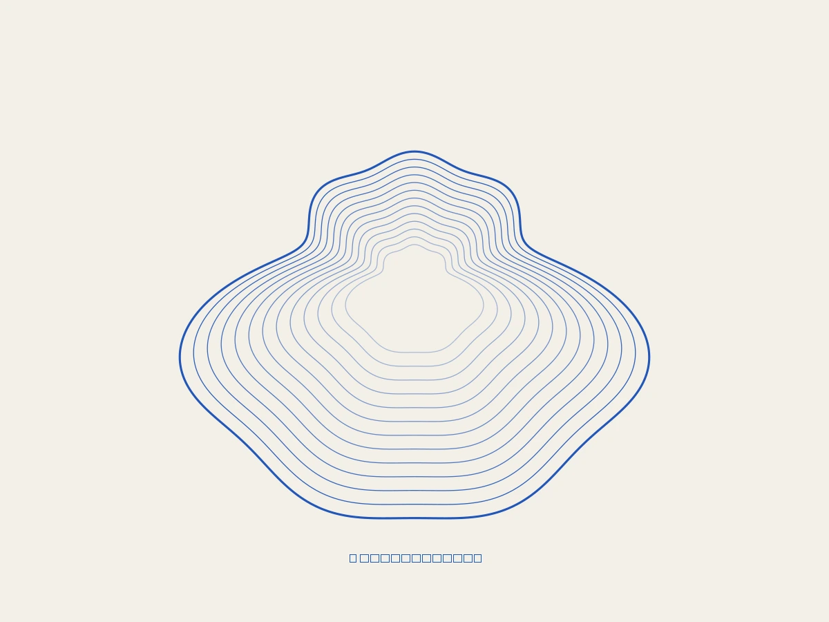 Nested cobalt contours made from odd harmonics